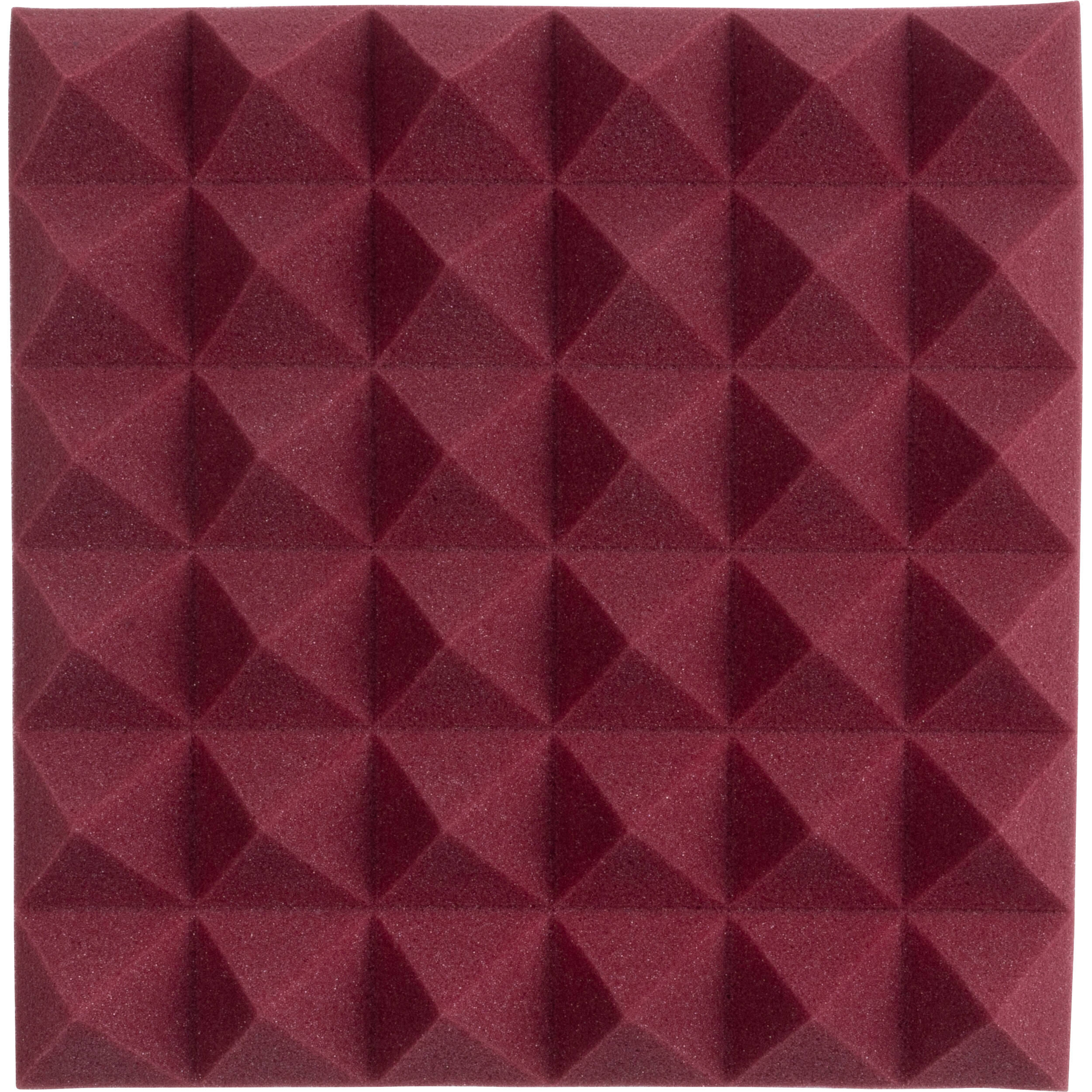Gator Acoustic Pyramid Panel 12x12" (Burgundy, 8pcs.)