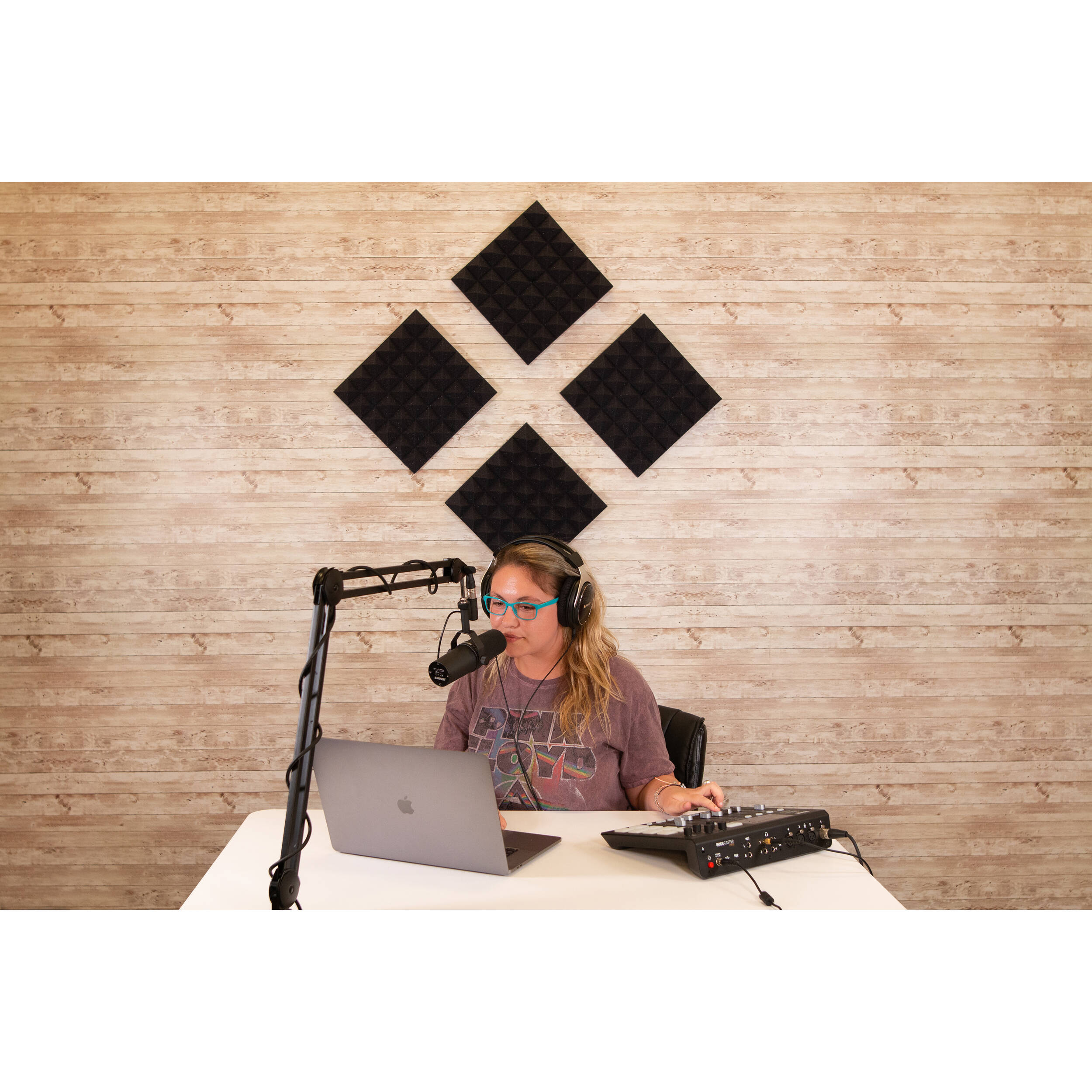 Gator Acoustic Pyramid Panel 12x12" (Charcoal, 4pcs.)