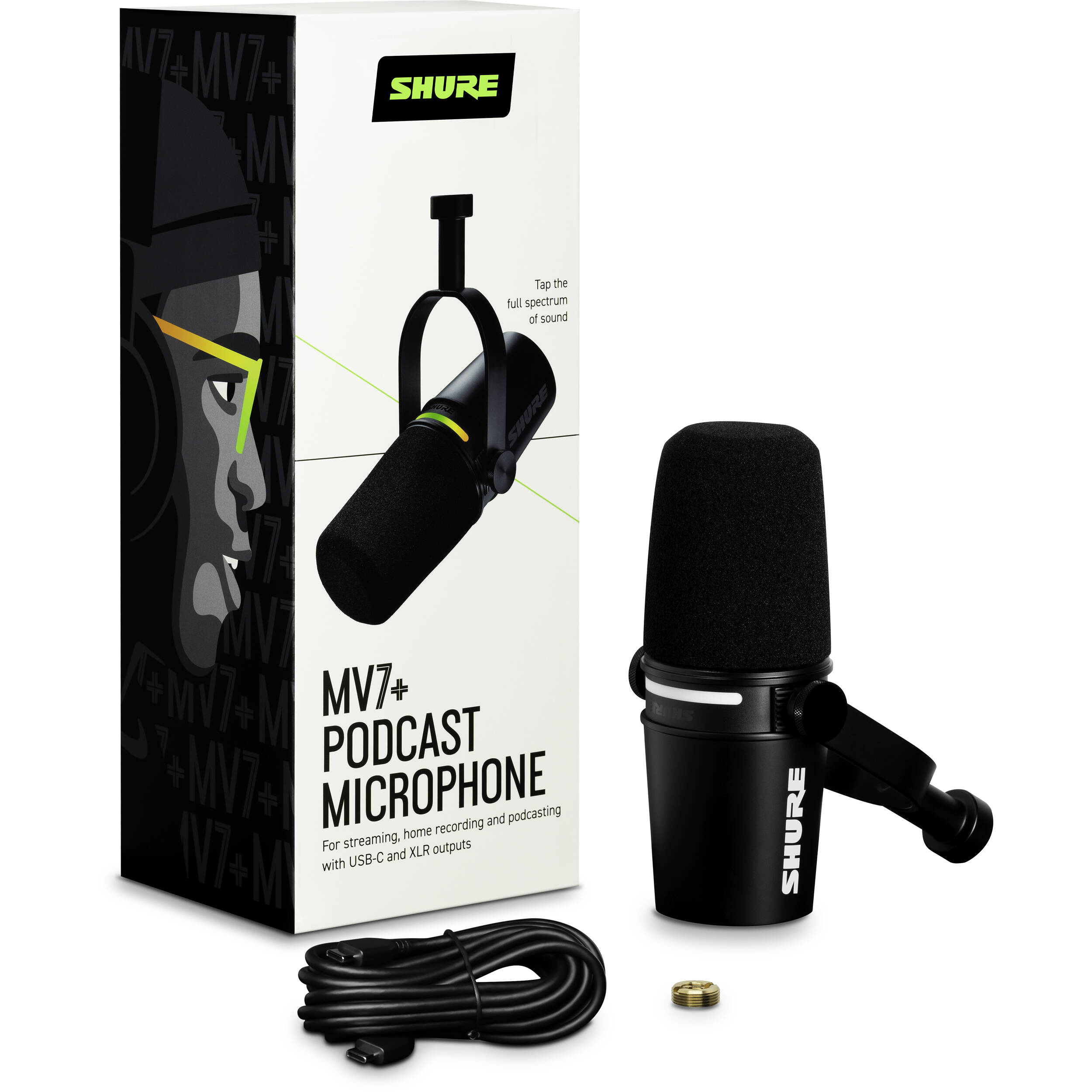 Shure MV7+ (Black)