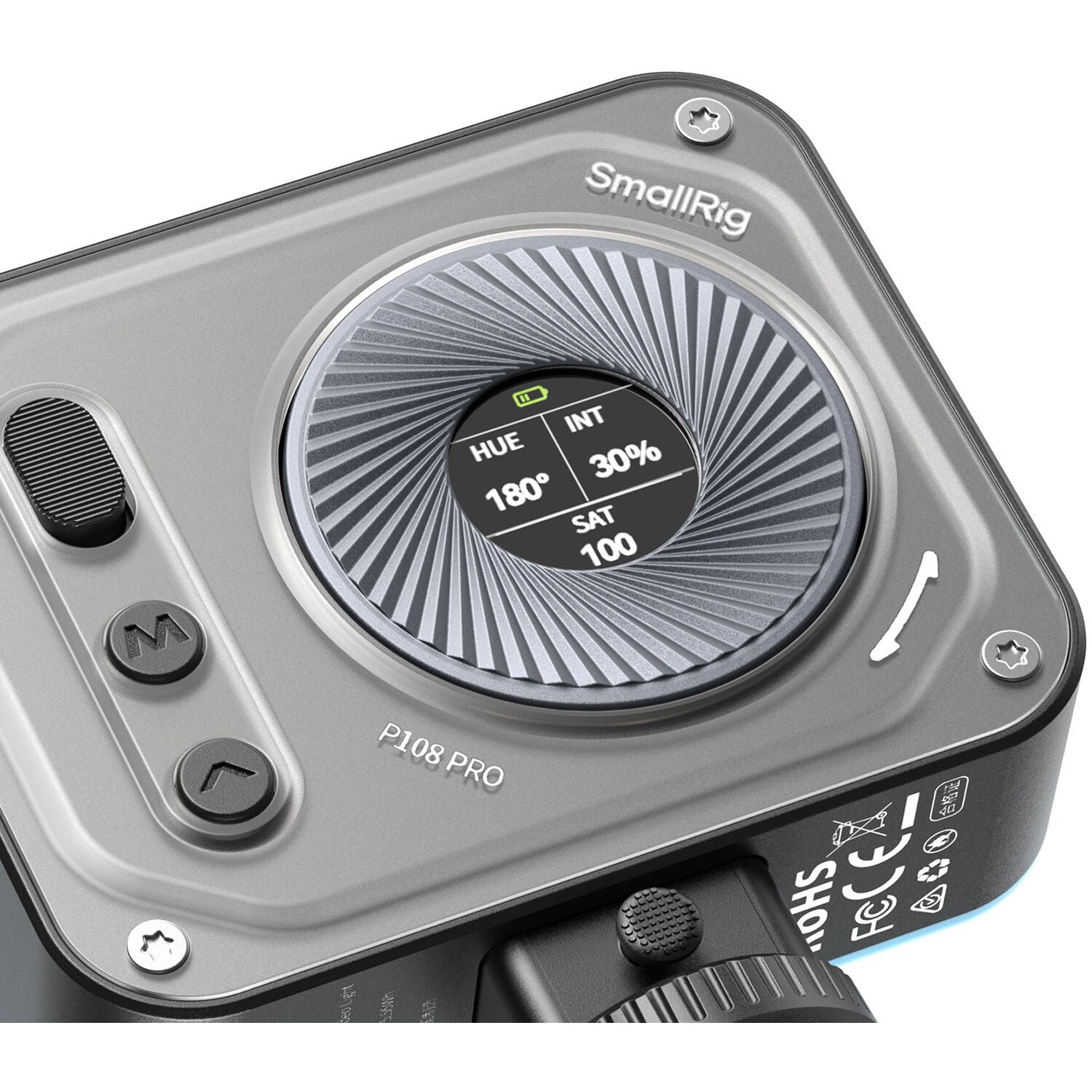 SmallRig Vibe P108 Pro Mini LED Video Light (Black, 4661)