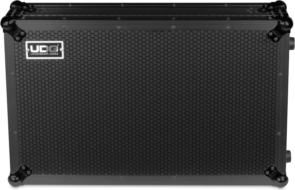UDG Ultimate Flight Case Pioneer DDJ-REV7 Black Plus (Laptop Shelf + Wheels, U91077BL)