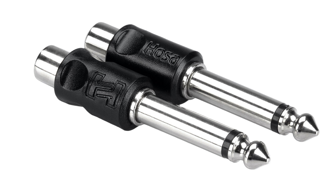 Hosa GPR-101 RCA - 6.3mm TS Adapter (2 pcs.) - Soundium