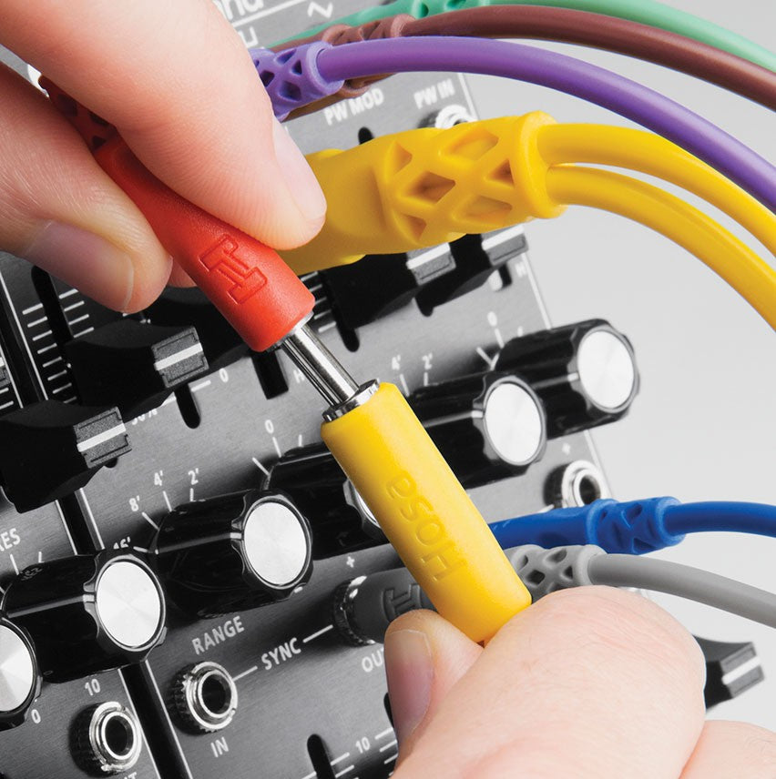 Hosa CMM-545Y Hopscotch Patch Cables 0.45m (5 pcs.)