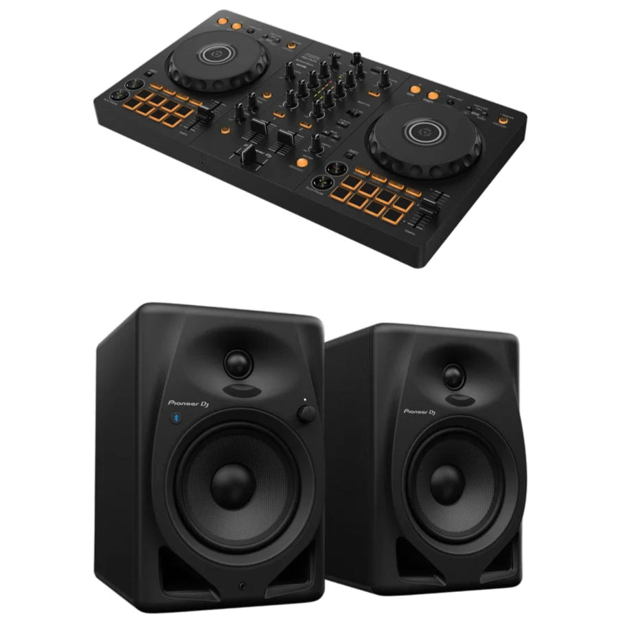 AlphaTheta / Pioneer DDJ-FLX4 + Pioneer DM-50D (Bluetooth) Bundle