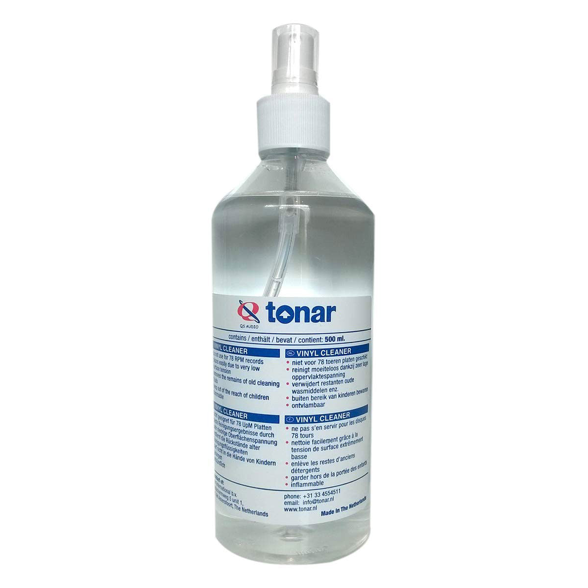 Tonar QS Record Vinyl Spray Cleaner (0.5l) - Soundium