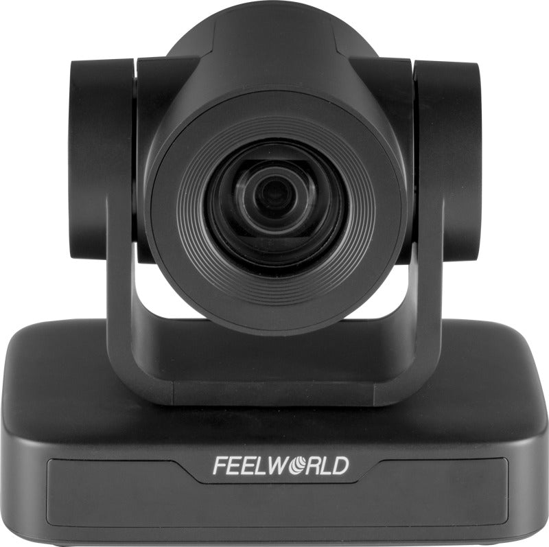 Feelworld PTZ Camera USB10X with 10x optical zoom, 1080p streaming PTZ camera with USB 2.0 for live video recording.