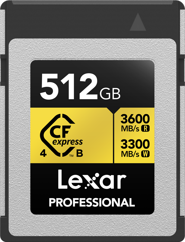 Lexar CFexpress 4.0 Pro Gold R3600/W3300 512GB Memory Card