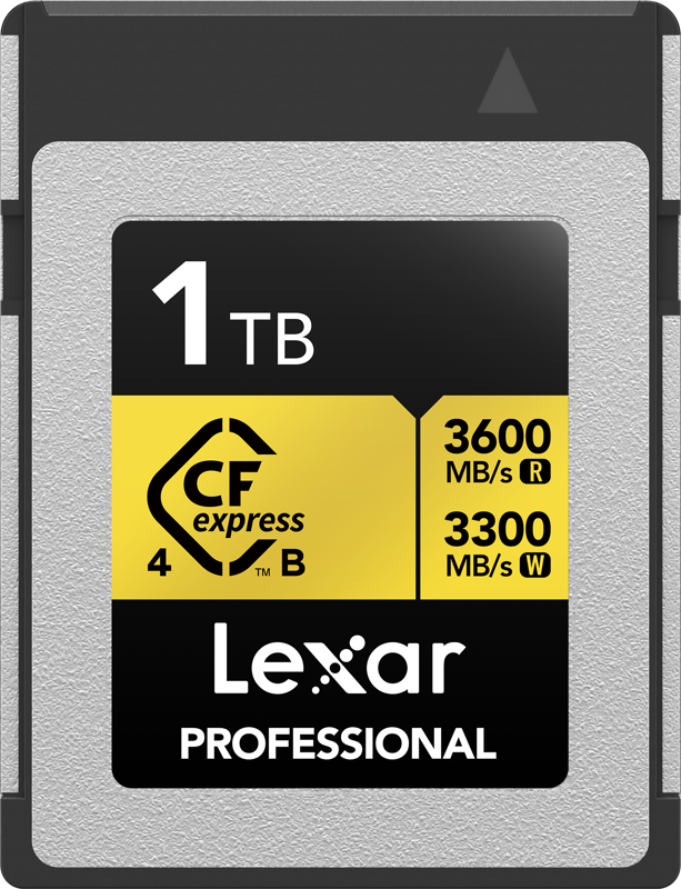 Lexar CFexpress 4.0 Pro Gold R3600/W3300 1TB Memory Card