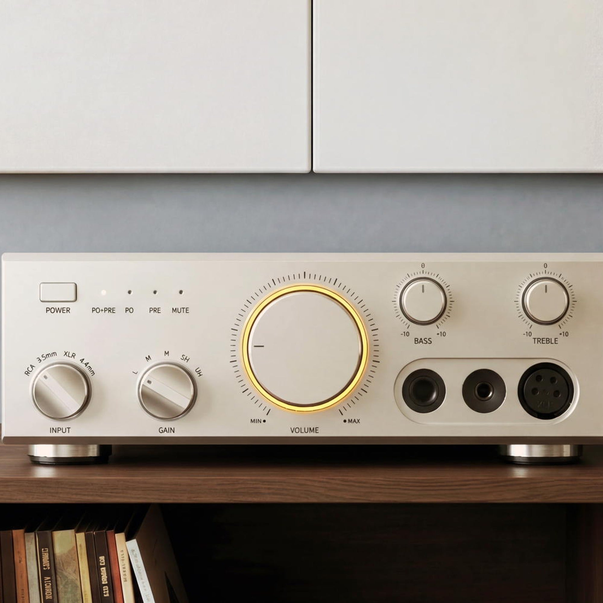 FiiO Class A discrete desktop headphone amplifier front panel