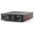 FiiO Level 1 desktop amplifier in black walnut finish