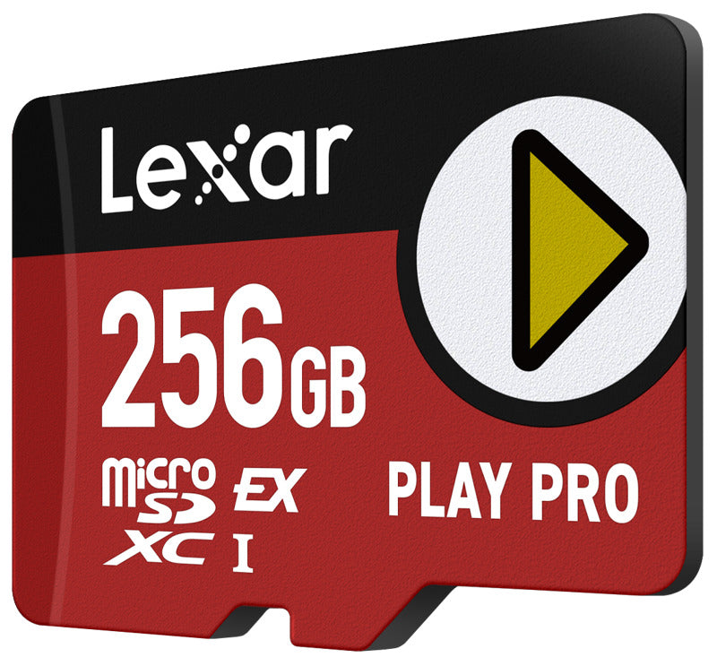 Lexar PLAY PRO microSDXC™ Express Memory Card with durable design and high-speed storage for mobile devices and cameras.