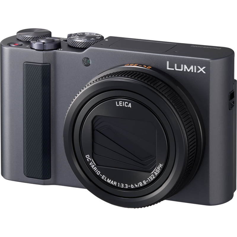 Panasonic LUMIX TZ300 compact digital camera with zoom lens and LCD screen, designed for high-quality travel photography.