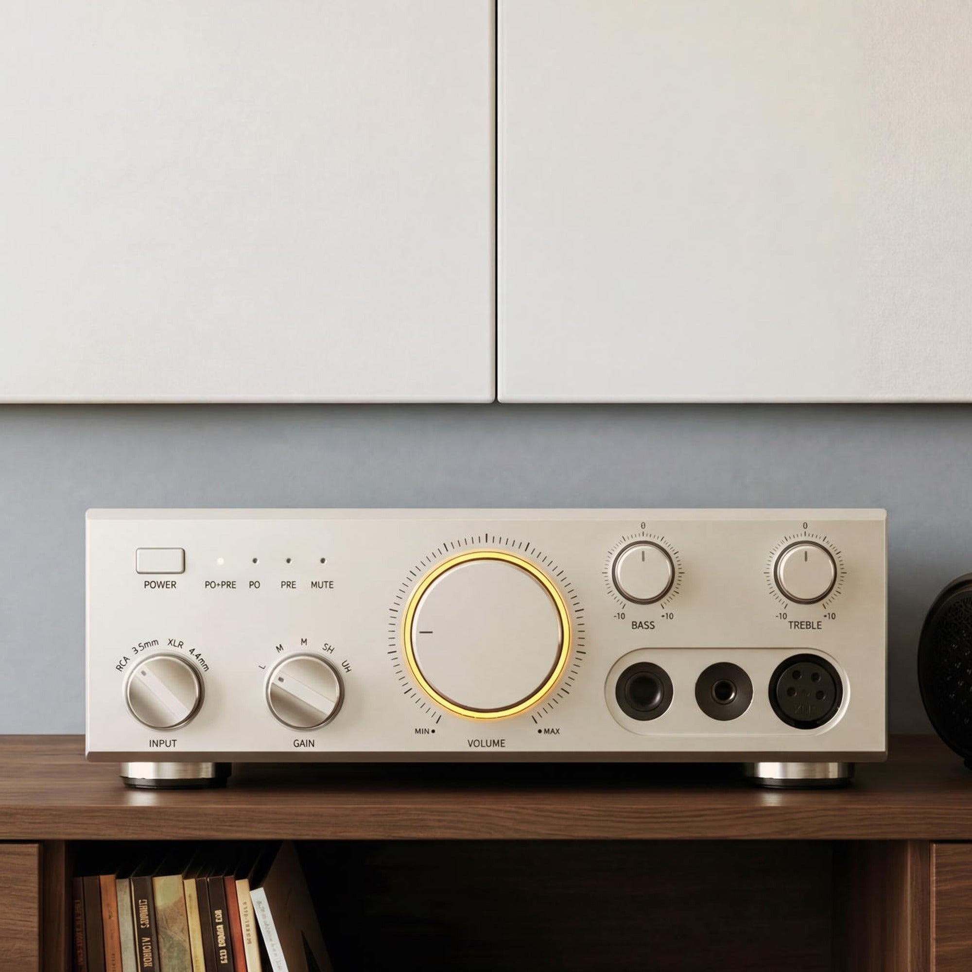 FiiO Class A headphone amplifier with JT9 headphones