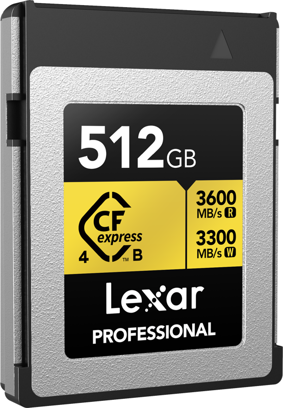 Lexar CFexpress 4.0 Pro Gold R3600/W3300 512GB Memory Card