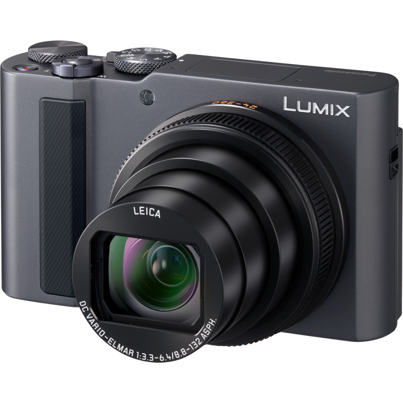 Panasonic LUMIX TZ300 compact digital camera with 4K video and zoom lens, shown on a neutral background.