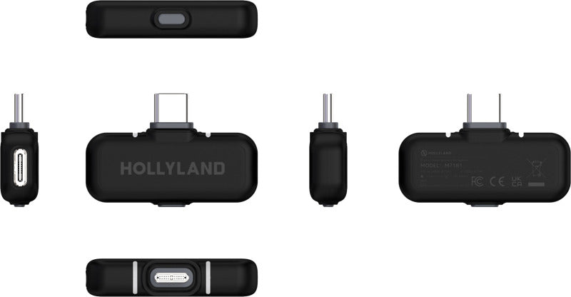 Hollyland Lark Max 2 Creator Wireless Microphone System with two compact transmitters and receiver for high-quality audio.