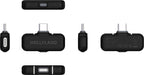 Hollyland Lark Max 2 Creator Wireless Microphone System with two compact transmitters and receiver for high-quality audio.