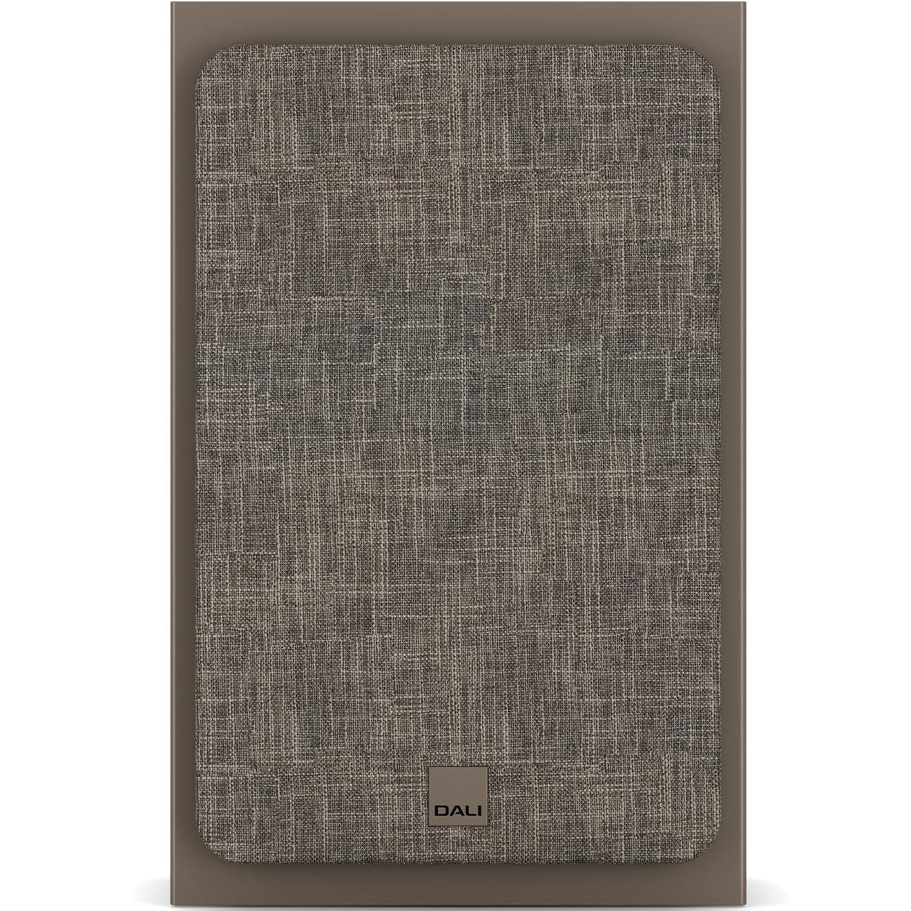 DALI Sonik On-Wall in-wall speaker installed on a wall, designed for outdoor and indoor audio, with sleek black grille and slim profile.