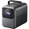 Nebula X1 projector displaying a colorful image on a wall in a modern living room setting.
