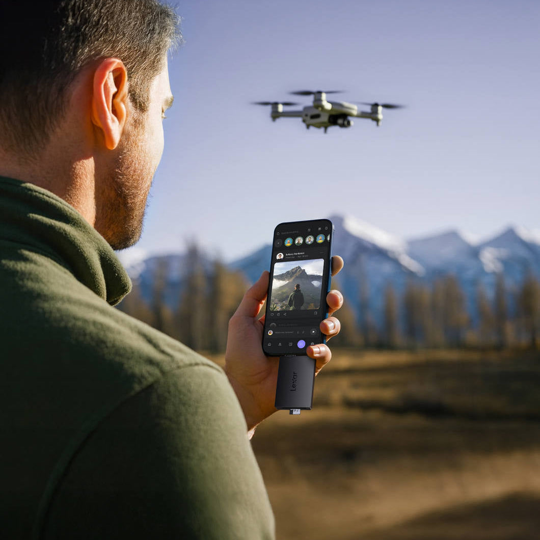 Lexar microSD/SD USB-A/C Card Reader