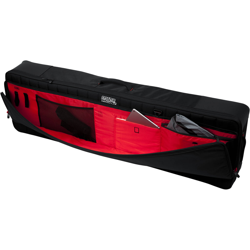 Gator G-PG-88-SLIM Pro-Go gig bag for slim 88-key keyboard, showing padded exterior and carrying handle for easy transport.