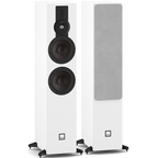 DALI Sonik 7 passive floorstanding speakers with sleek black cabinets and modern design, ideal for high-quality home audio systems.