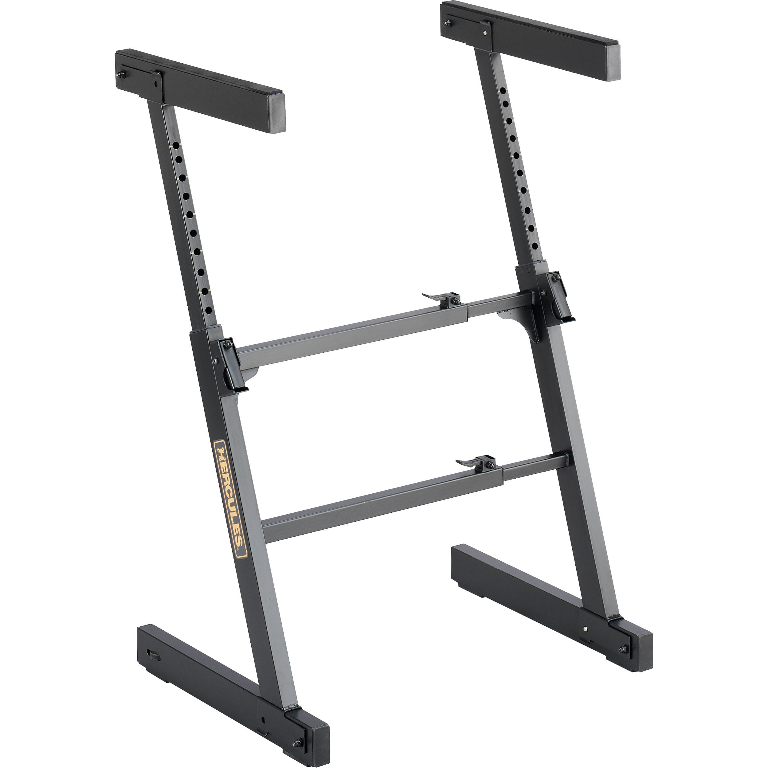 Hercules Stands KS400B keyboard stand with adjustable height and sturdy metal frame, suitable for supporting electronic keyboards.