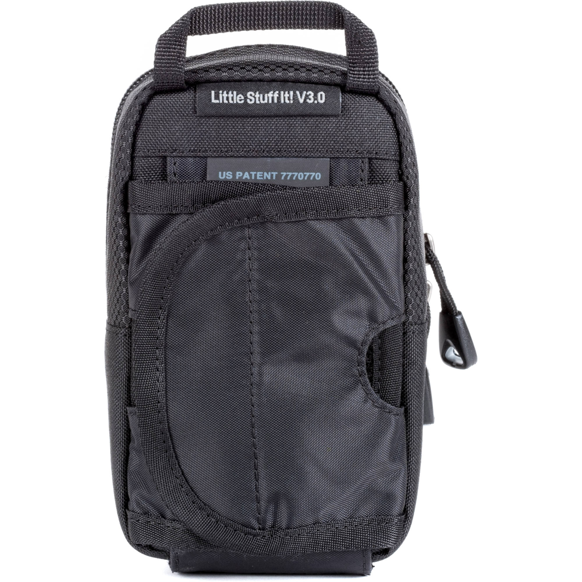 Think Tank Little Stuff It! video equipment bag with padded compartments for organizing camera accessories and small gear.