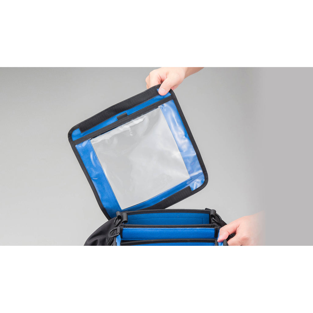 Zoom PCF-8n microphone bag and case designed for safe storage and transport of Zoom microphones and accessories.