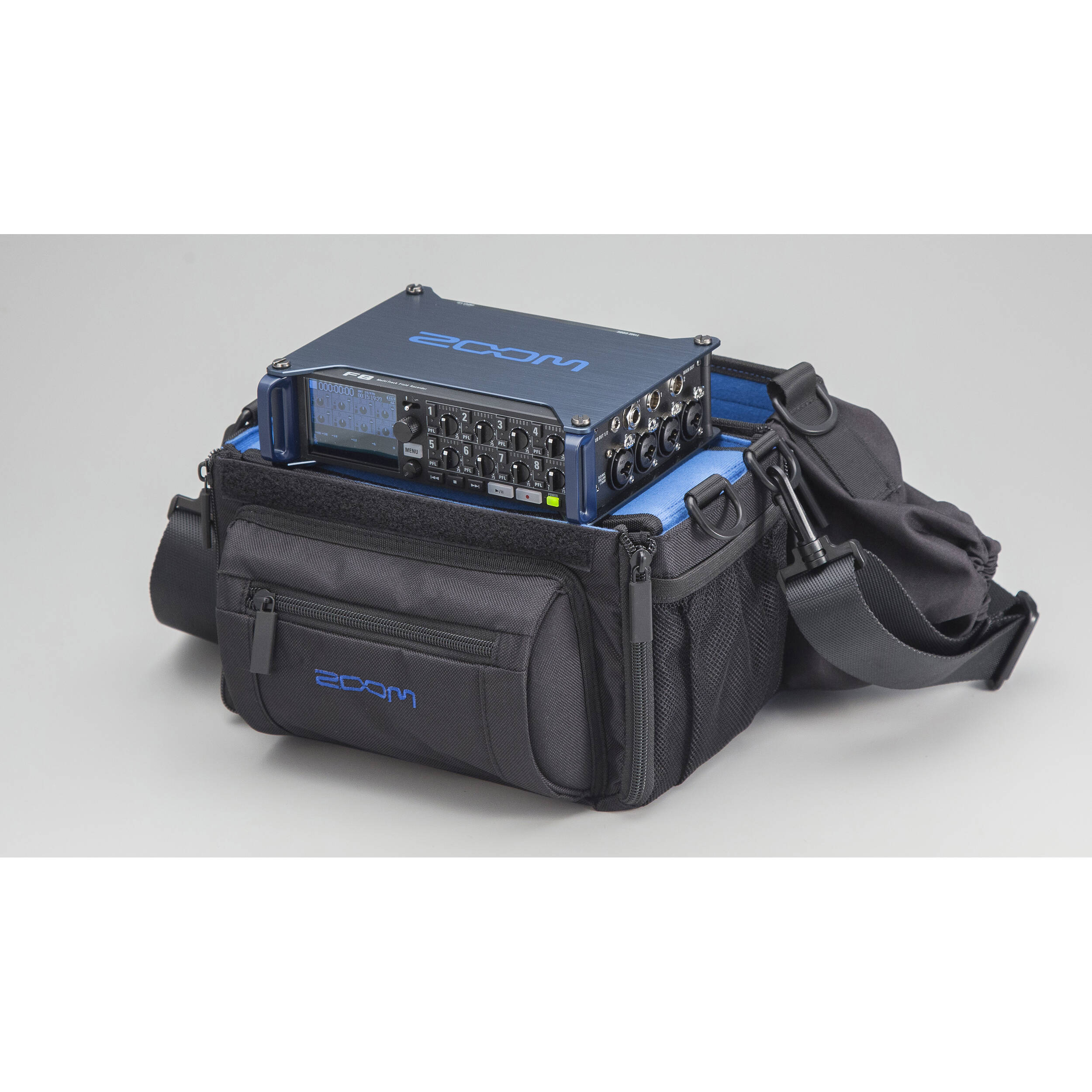 Zoom PCF-8n microphone bag and case, designed for protecting and carrying your Zoom microphone securely.