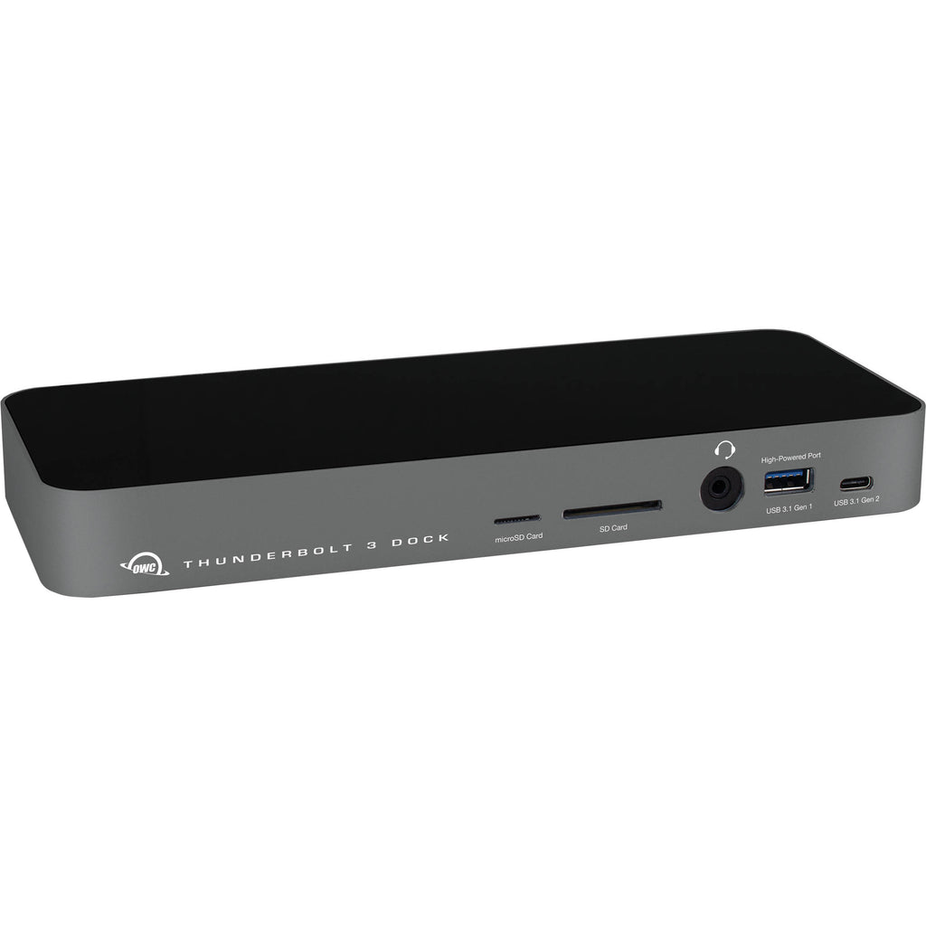 OWC Thunderbolt Dock 14-Port docking station with multiple USB ports and sleek design for connecting devices.
