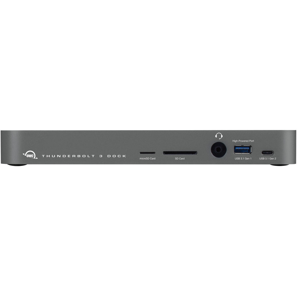 OWC Thunderbolt 14-Port Dock with multiple USB and Thunderbolt ports for versatile computer connectivity and expansion.