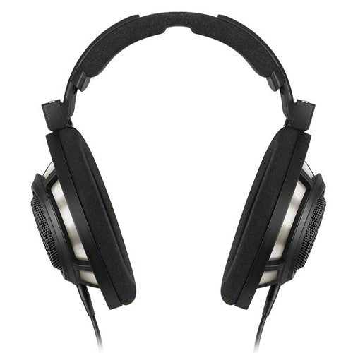 Sennheiser HD 800 S open-back headphones with large ear cups and sleek design, showcasing high-fidelity audio quality.