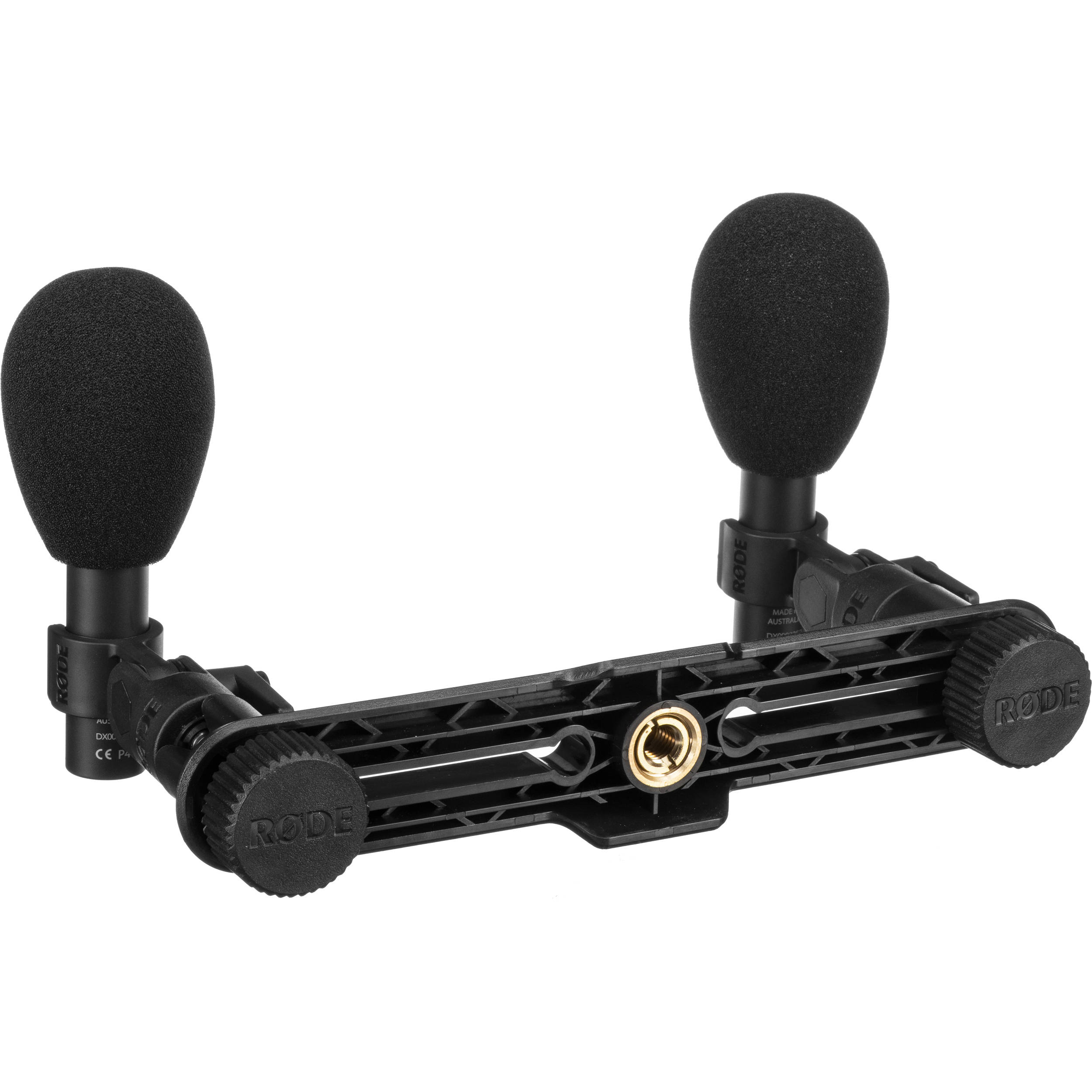 Rode TF-5 condenser microphone with black body and grille, suitable for professional audio recording and live sound applications.