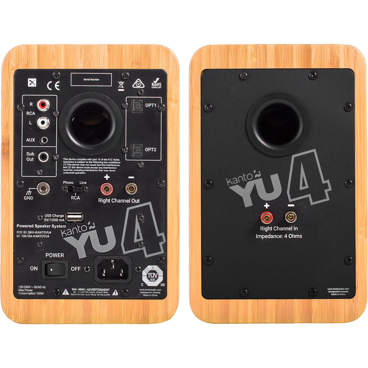 Kanto YU4 (Pair, Bamboo, B-Stock)