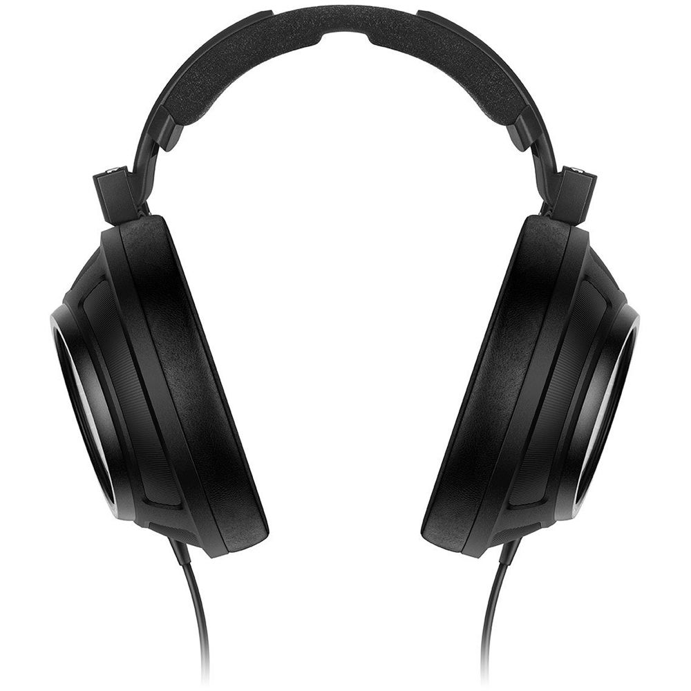 Close-up of Sennheiser HD 820 head-fi headphones with their sleek design and high-quality build.