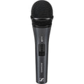 Sennheiser E 825-S dynamic microphone with metal grille and black body, ideal for live vocal performances