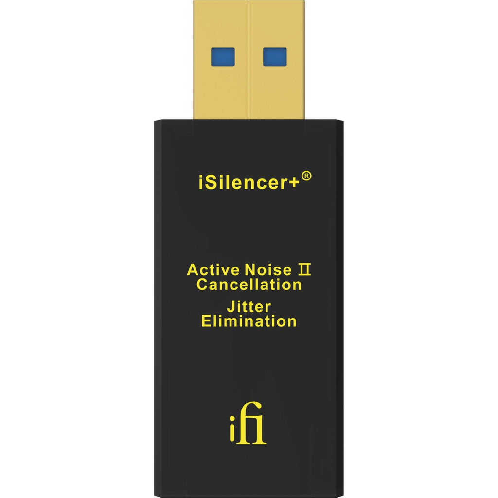 SilentPower iSilencer+ noise filter and conditioner device for reducing electrical noise and improving power quality.