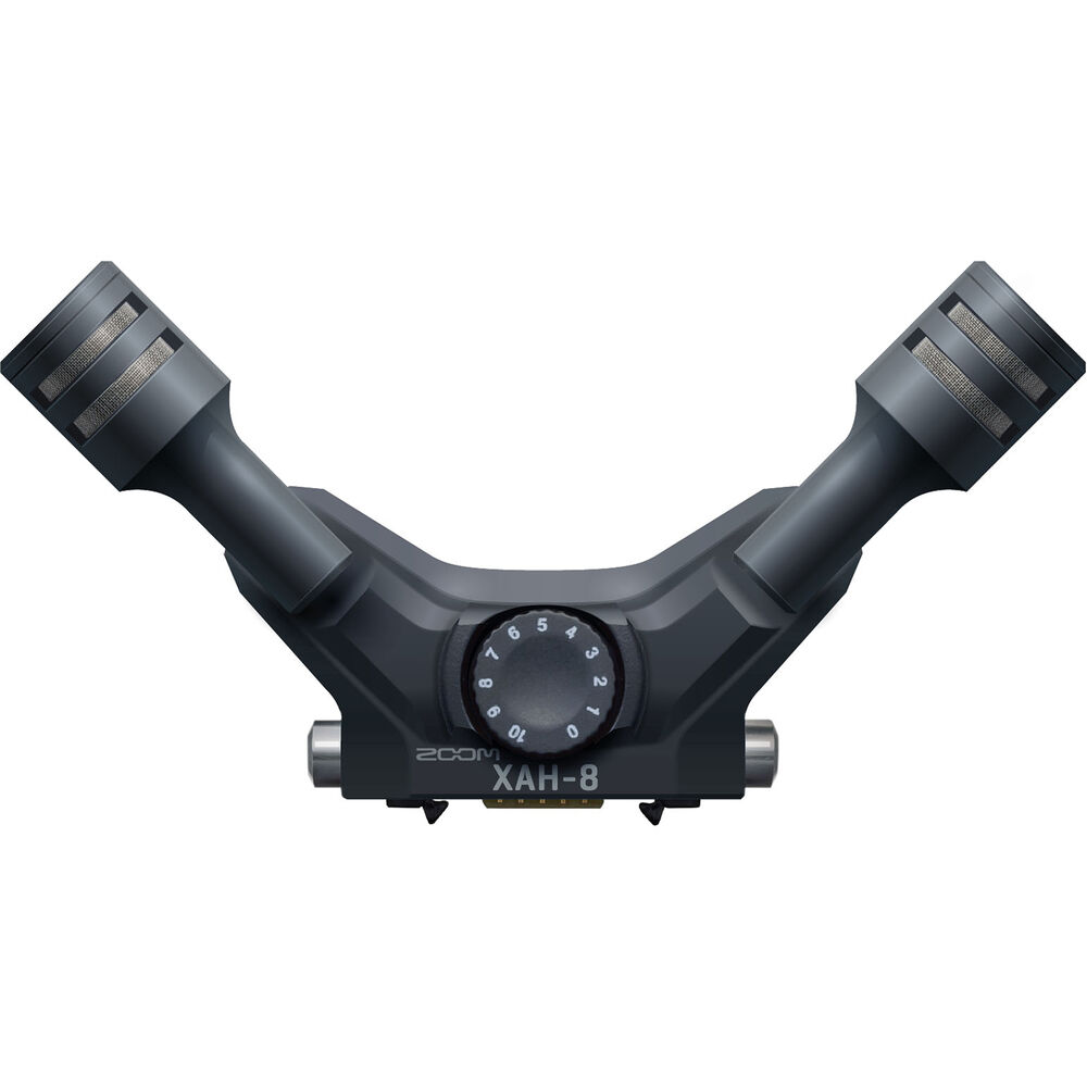Zoom XAH-8 recorder accessory for Zoom H8, compact black audio interface with input ports and controls.