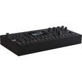 Elektron Octatrack MK2 black drum machine and sampler with multiple control knobs and a large LCD screen.