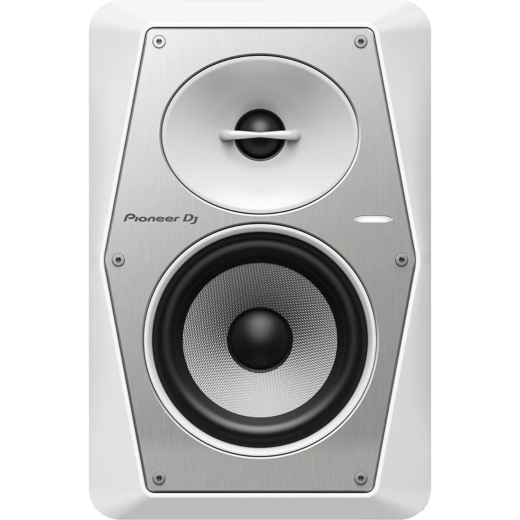 Pioneer DJ VM-50 active nearfield monitor speakers with black finish and front-facing ports, designed for professional audio monitoring.