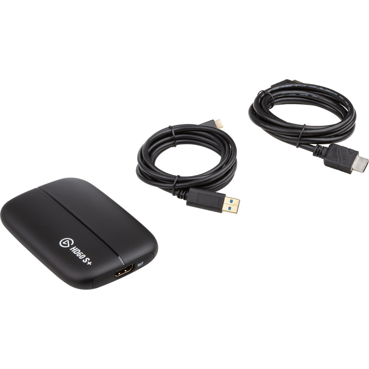 Elgato Game Capture HD60 S+ card reader with sleek design and USB 3.0 connection for seamless gameplay recording.