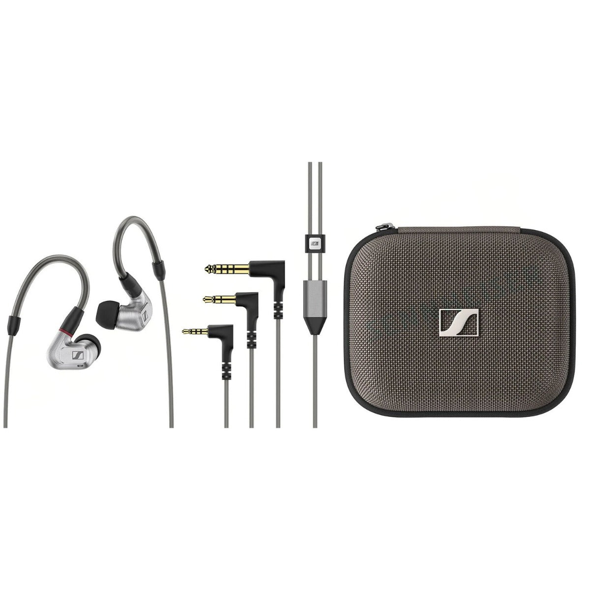 Sennheiser IE 900 head-fi headphones with in-ear design and sleek black finish, showcasing high-quality audio craftsmanship