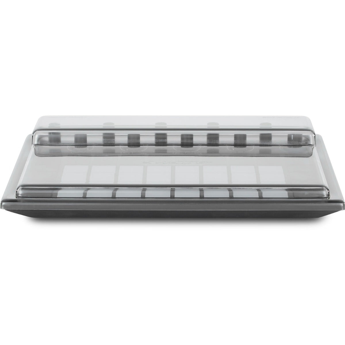 Decksaver cover for Novation Circuit Tracks and Rhythm, clear protective plastic case with precise fit and branding.