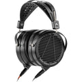 Audeze LCD-X Creator Package studio headphones with leather-free ear cushions, black over-ear design, and high-quality audio equipment.
