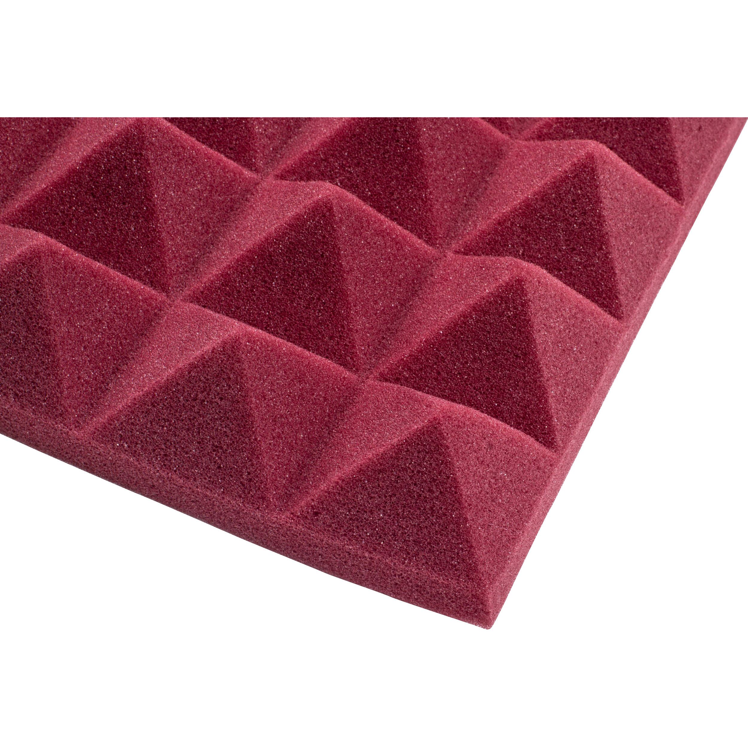 Gator Acoustic Pyramid Panel 12x12" (Burgundy, 4pcs.)