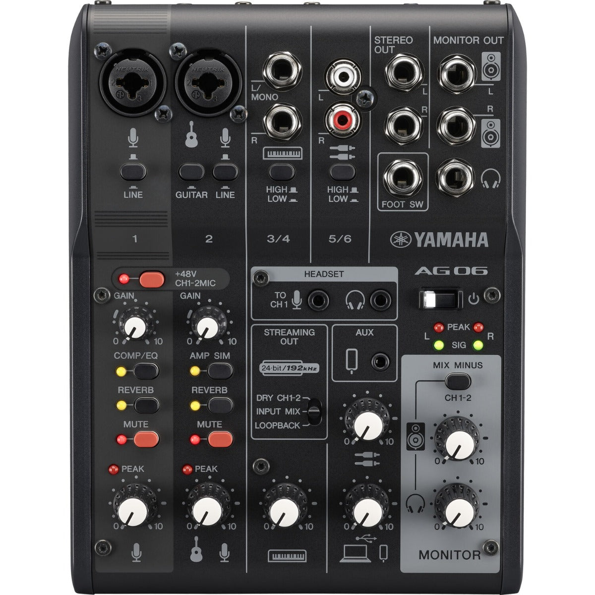 Yamaha AG06 MK2 (Black)