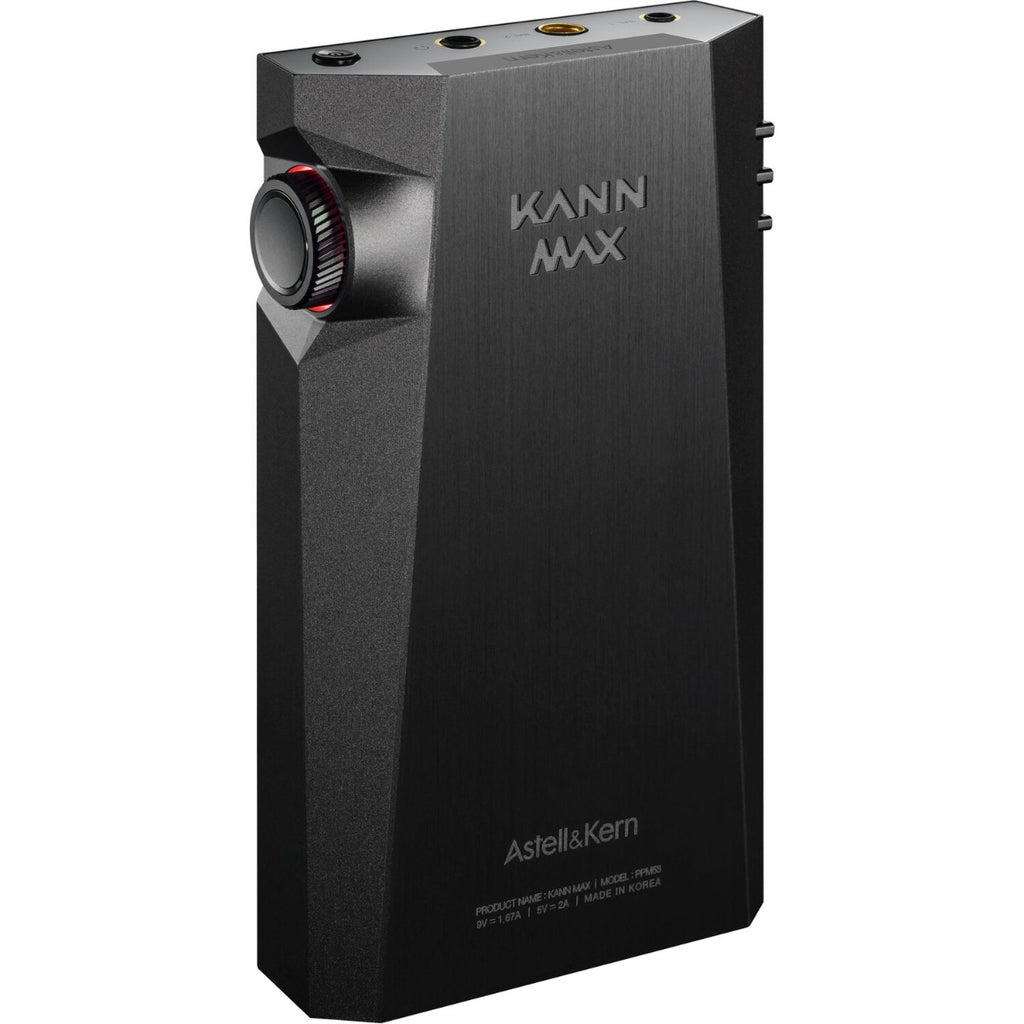 Astell&Kern Kann Max portable music player in sleek anthracite grey with a modern design and intuitive interface.