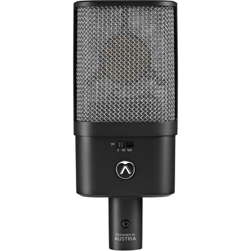 Austrian Audio OC16 condenser microphone set with two microphones and accessories for studio recording.
