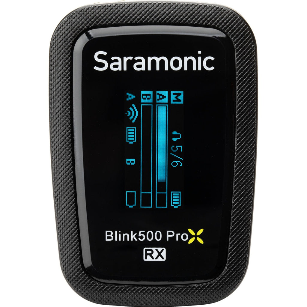 Saramonic Blink500 ProX B1 creator wireless microphone system with transmitter and receiver, compact and professional audio gear